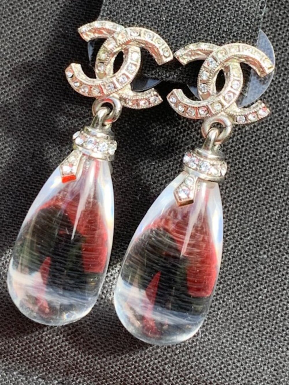 Chanel RARE Resin Drop Earrings - Picture 5 of 11